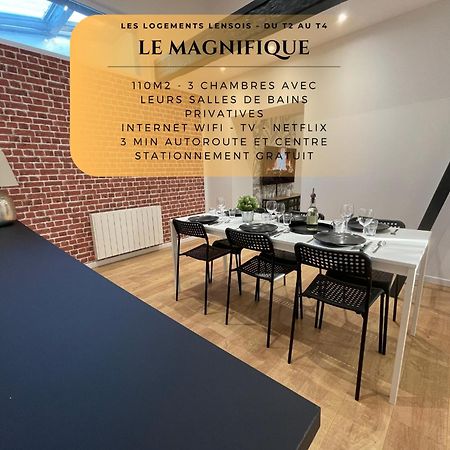 Les 3 Suites - 6 Personnes - 3 Chambres Avec Sdb Privatives Lens Bagian luar foto